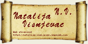 Natalija Višnjevac vizit kartica